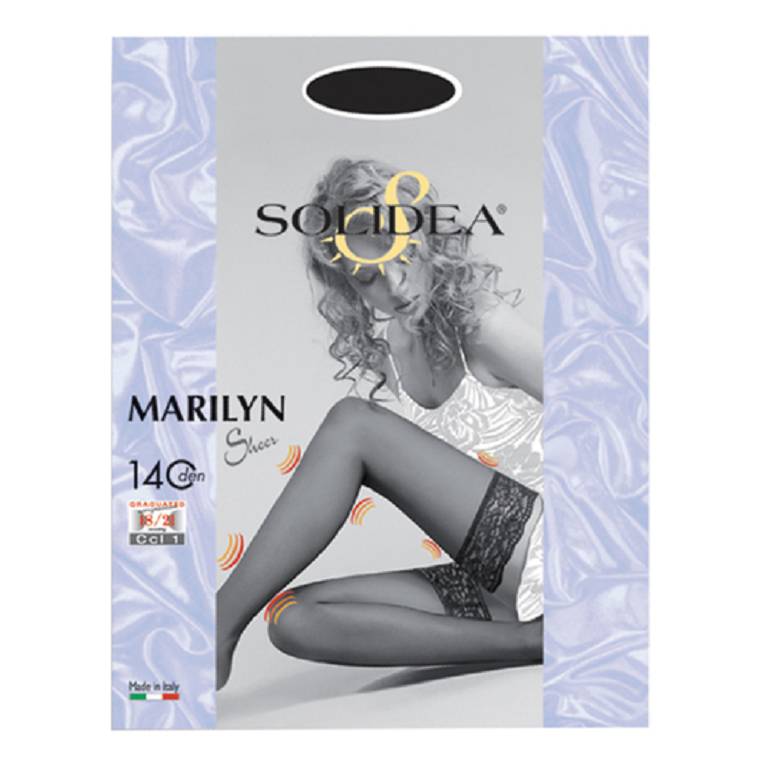 MARILYN 140 Calze autoreggenti camel taglia 3 ml