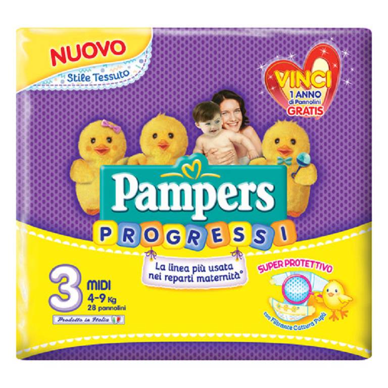 PAMPERS Progressi Sensitive 28 pezzi