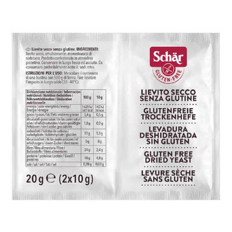 Schar Lievito Secco Senza Glutine 2x10 g.